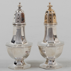 Asprey Silver Caster and a Pair of Howard & Co. Silver Casters