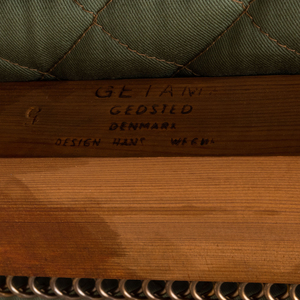  Hans Wegner Teak and Upholstered Sofa Model No. GE-236/3