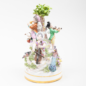 Meissen Porcelain Figure Group of Child Musicians