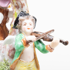 Meissen Porcelain Figure Group of Child Musicians