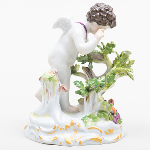 Meissen Porcelain Figural Group of Putti Searching for Lost Hearts