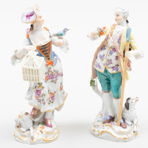 Meissen Porcelain Figure Group of a Courting Couple