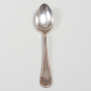 Christofle Silver Plate Part Service in the 'Perles' Pattern