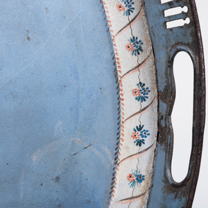Regency Blue Painted Tôle Tray 