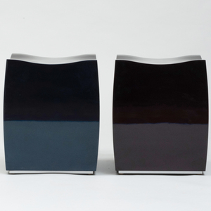 Pair of Nicholas Mongiardo Lacquered Stools