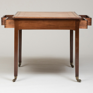 Diminutive George III Mahogany and Leather Writing Table