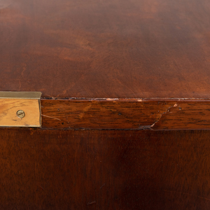 English Brass-Bound Mahogany Campaign Chest