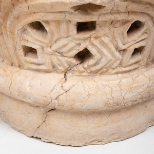 Pair of Medieval Style Carved Stone Capitals