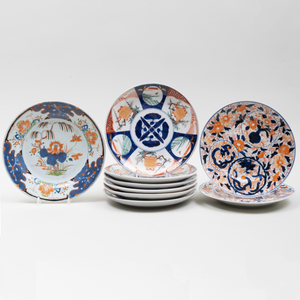 Group of Imari Porcelain Plates