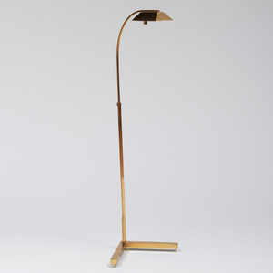 Modern Brass Swivel Standing Lamp