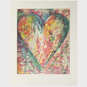 Jim Dine (b. 1935): Confetti Heart