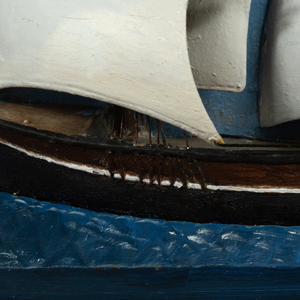 American Half Hull Model of a Clipper Ship