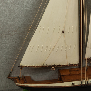 Two Half Hull Models of Sailboats