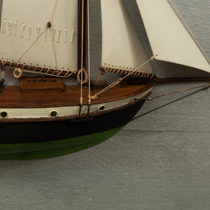Two Half Hull Models of Sailboats