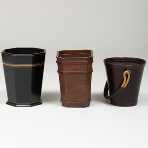 Miscellaneous Group of Five Waste Paper Baskets