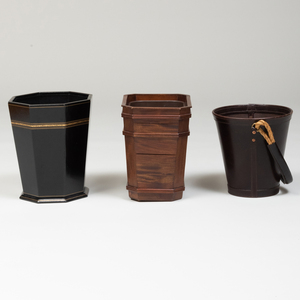 Miscellaneous Group of Five Waste Paper Baskets