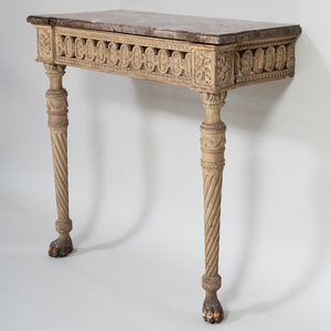 Italian Neoclassical Painted Console Table 