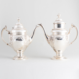 American Coin Silver Five Piece Tea and Coffee Service