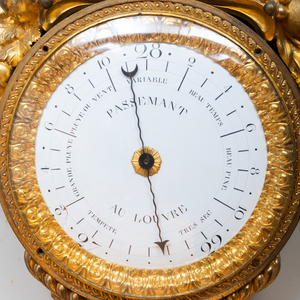 Louis XVI Style Gilt-Bronze-Mounted Sèvres Style Porcelain Barometer