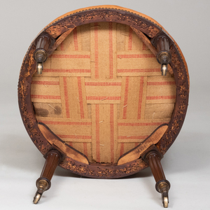 Rare Directoire Mahogany and Ebonized Fauteuil de Bureau, Attributed to Jean Antoine Bruns