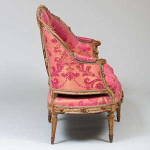 Suite of Louis XVI Painted Seat Furniture, Stamped J.B. Boulard 