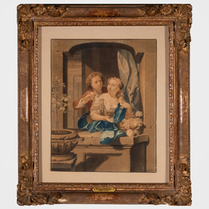 Attributed to Nicholaas Verkolje (1673-1746): Courtship: A Pair