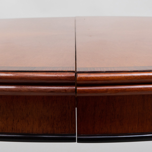 Directoire Style Inlaid Mahogany and Ebonized Extension Dining Table, designed by Peter Marino
