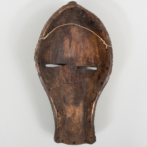 Large African Painted and Carved Ceremonial Mask