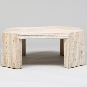 Painted Bamboo Octagonal Low Table