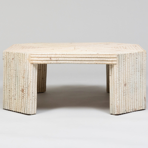 Painted Bamboo Octagonal Low Table