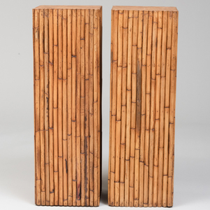 Pair of Bamboo Pedestals