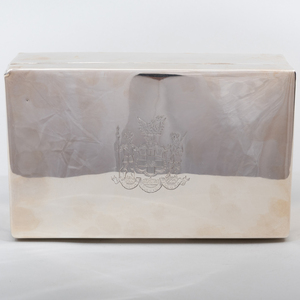 Tiffany & Co. Silver Cigarette Box, a Black, Starr & Frost Cigarette Box, and a George V Cigarette Box 