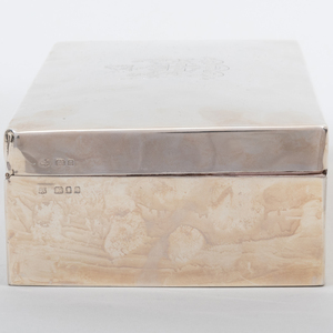 Tiffany & Co. Silver Cigarette Box, a Black, Starr & Frost Cigarette Box, and a George V Cigarette Box 