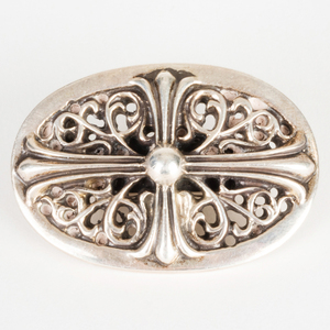 Three Chrome Hearts Sterling Silver Slides and a Chrome Hearts Sterling Silver Pop Ring