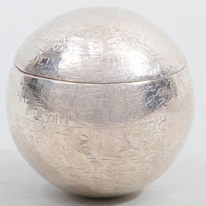 Tiffany & Co. Silver Globe Box