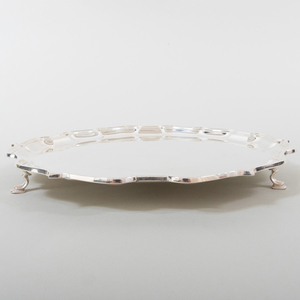 Pair of English Silver Salvers