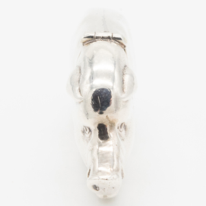 Two English Silver Animal Form Vesta Cases
