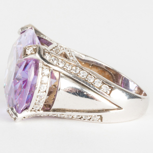 Group of Five Miscellaneous Silver and Semi Precious Stone Rings