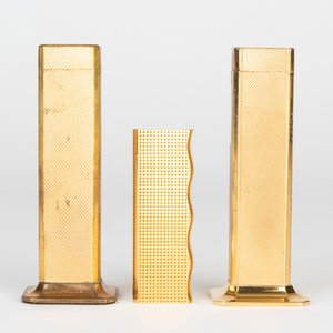 Van Cleef & Arpels Lighter and Two Dunhill Tallboy Lighters