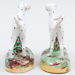Pair of Staffordshire Models of Dalmations