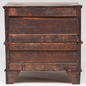 Queen Anne Oak Chest on Chest