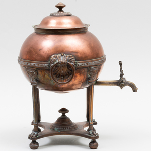 Three Copper Hot Water Urns