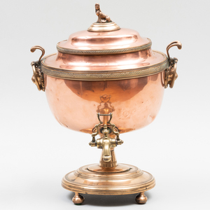 Three Copper Hot Water Urns