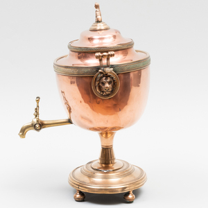 Three Copper Hot Water Urns