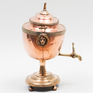 Three Copper Hot Water Urns