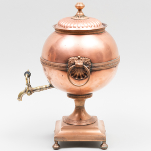 Three Copper Hot Water Urns