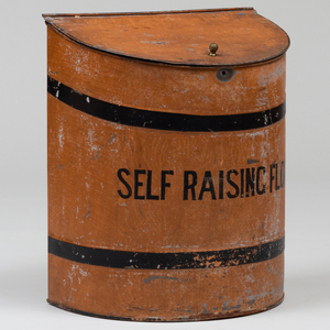 Painted Tôle 'Self Raising Flour' Bin