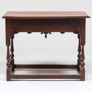 Charles II Style Rustic Oak Side Table