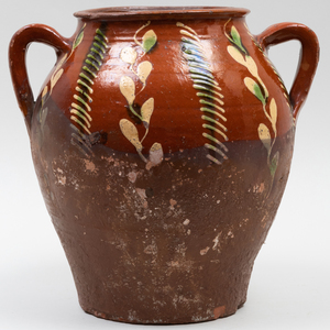 Glazed Earthenware Crock, Possibly English