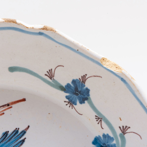 Pair of Continental Faience Plates